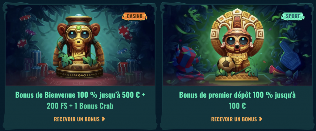 Offres de bonus et promotions